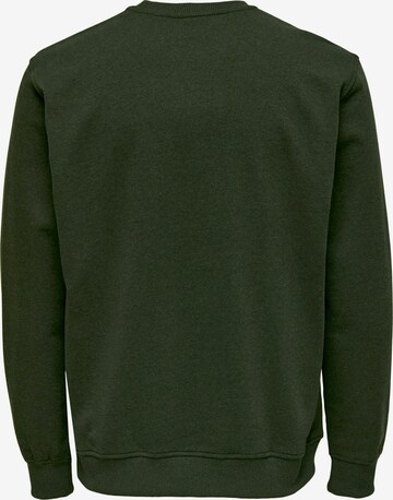 Only & Sons Sweatshirt 'ELON' in Grün