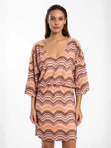 Ana Alcazar Strickkleid in Mischfarben: Vorderseite