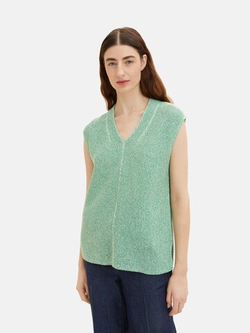 TOM TAILOR Sweater in Green: front