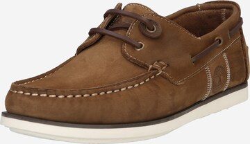 Barbour Moccasins 'Wake' in Brown: front