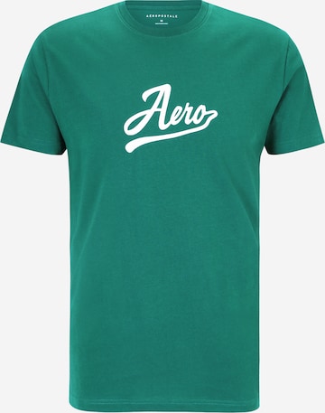 T-Shirt AÉROPOSTALE en vert : devant