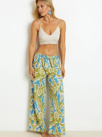 Cool & Sexy - Pierna ancha Pantalón en verde: frente