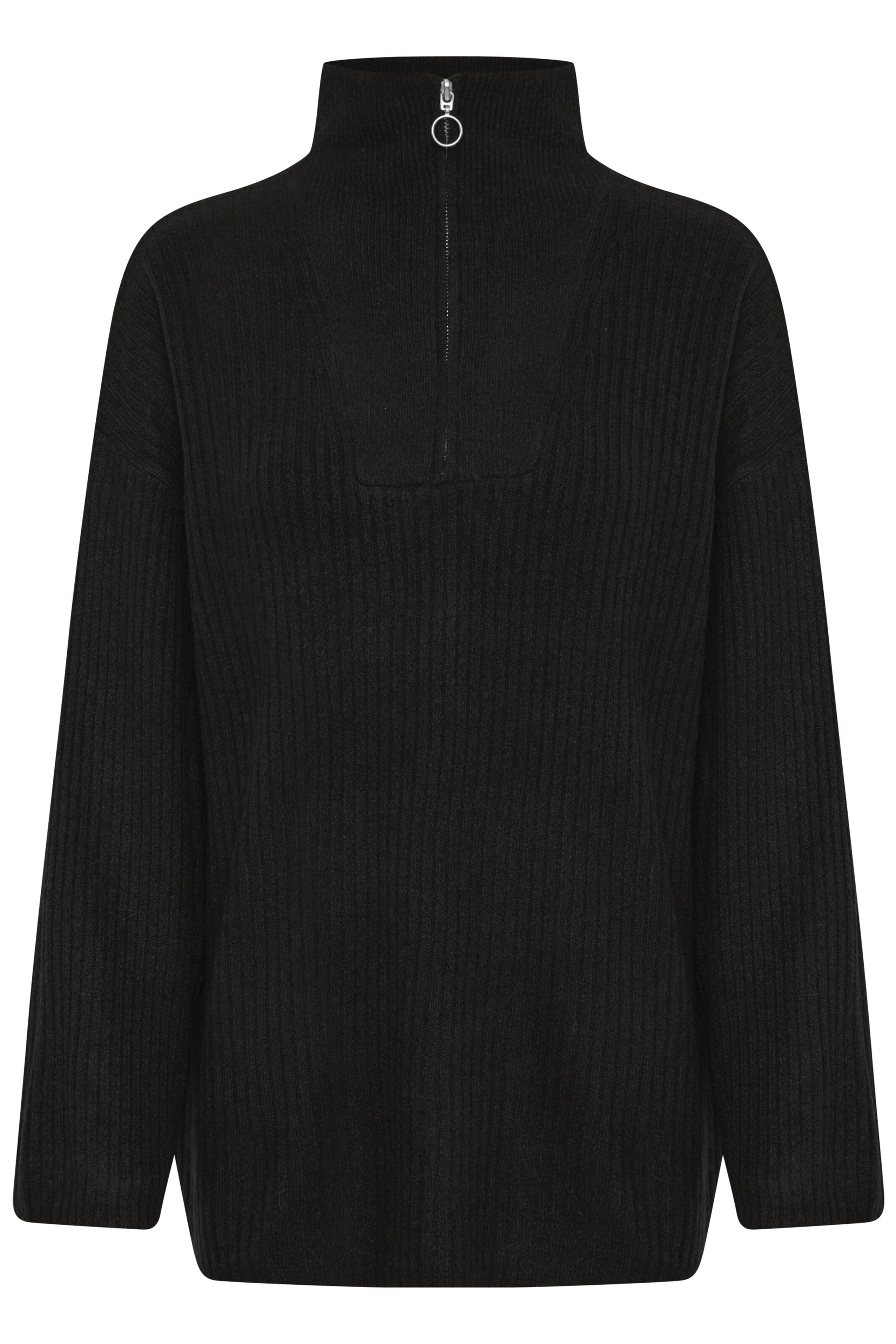 b.young Pullover 'Onema' in Schwarz: Vorderseite