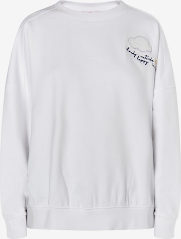 MYMO Sweatshirt 'Keepsudry' i vit: framsida