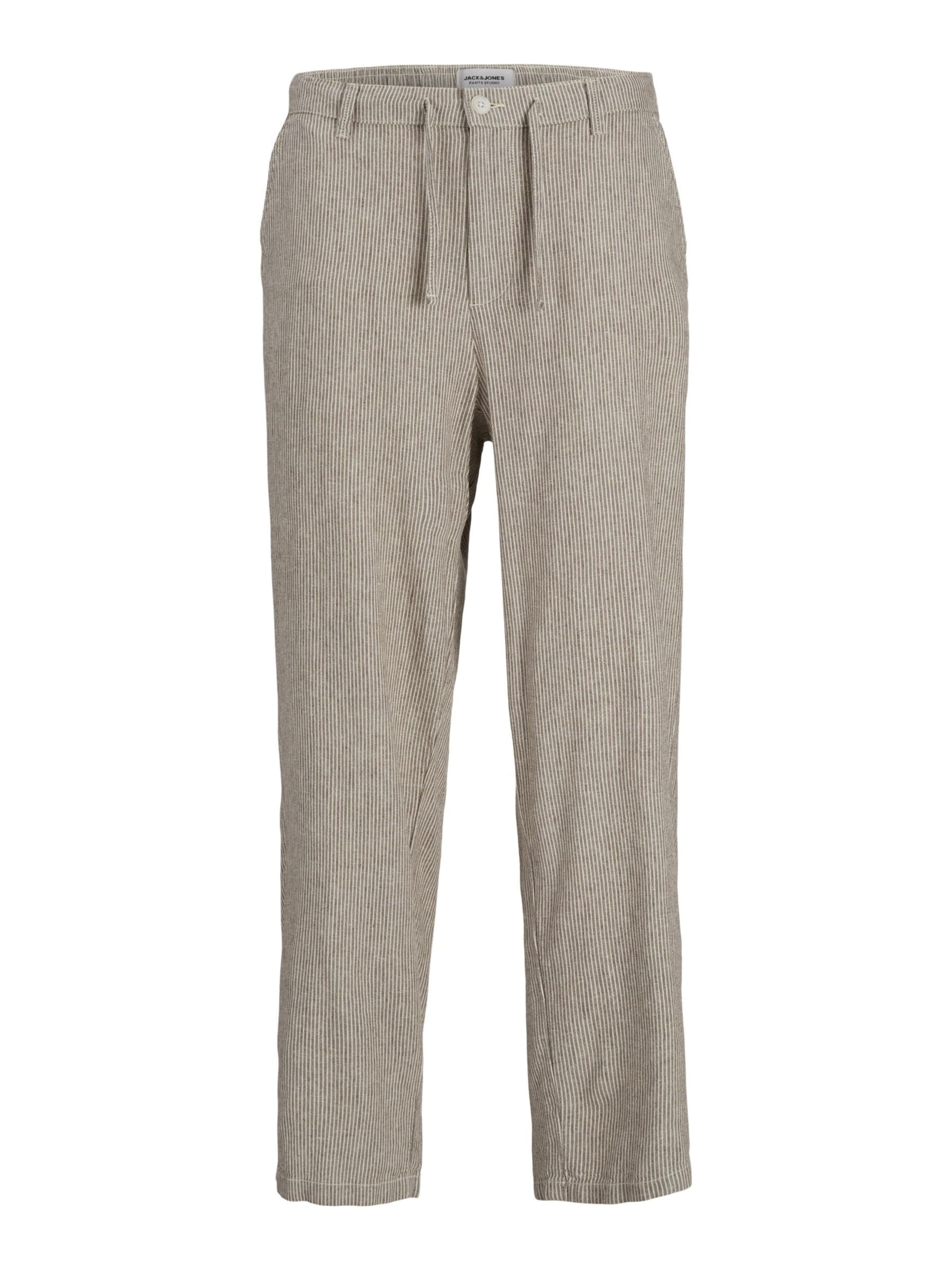 JACK & JONES Lærredsbukser 'JPSTKarl' i grå: forside