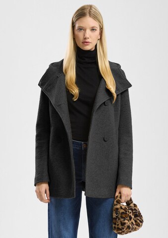 Manteau mi-saison QS en noir : devant