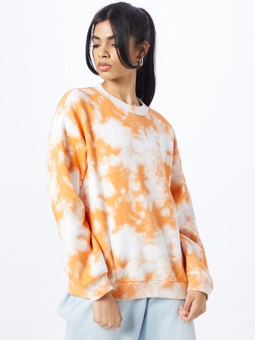 Monki Sweatshirt in Orange: front