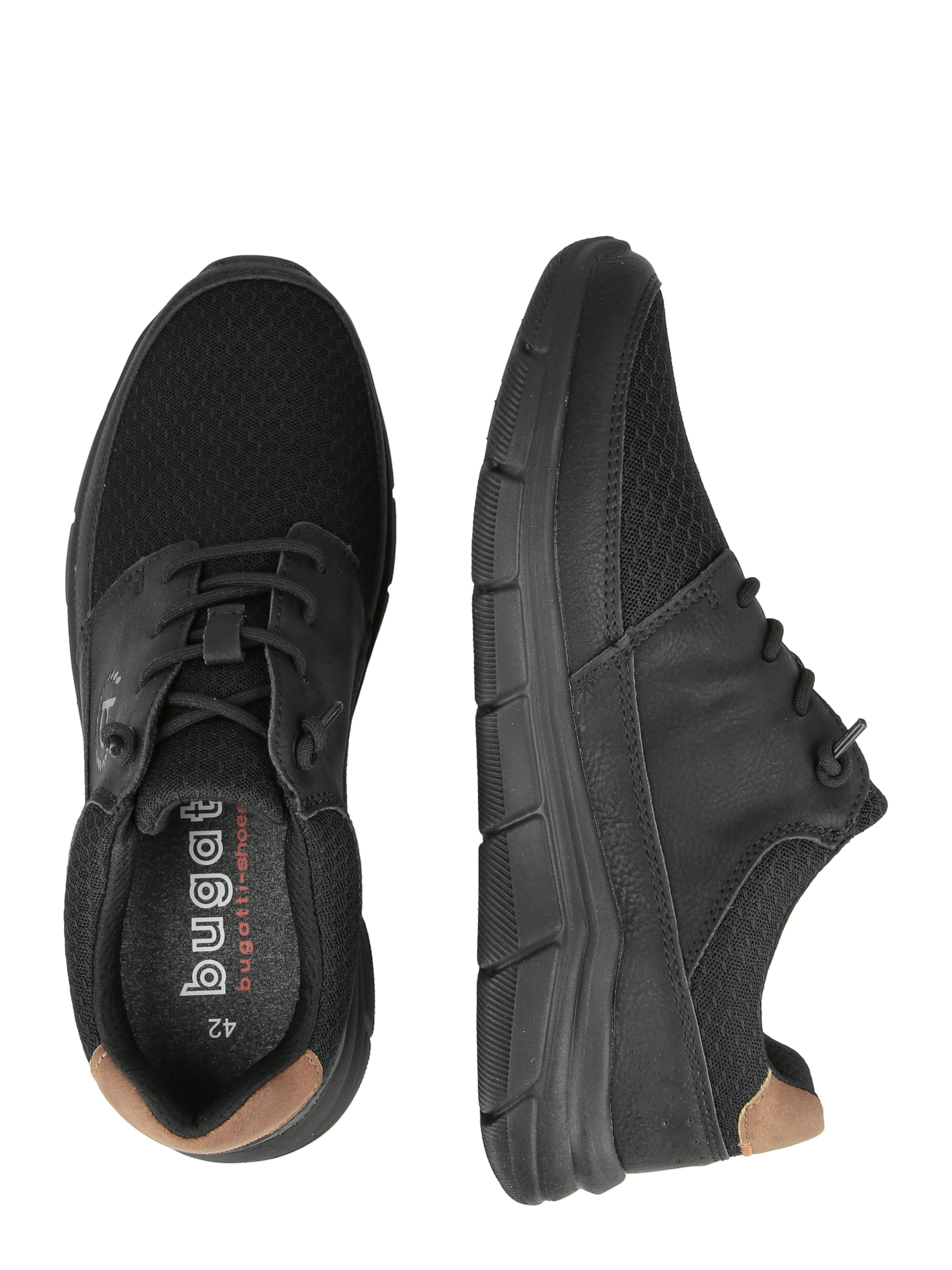 bugatti Σνίκερ χαμηλό 'Soa' σε μαύρο