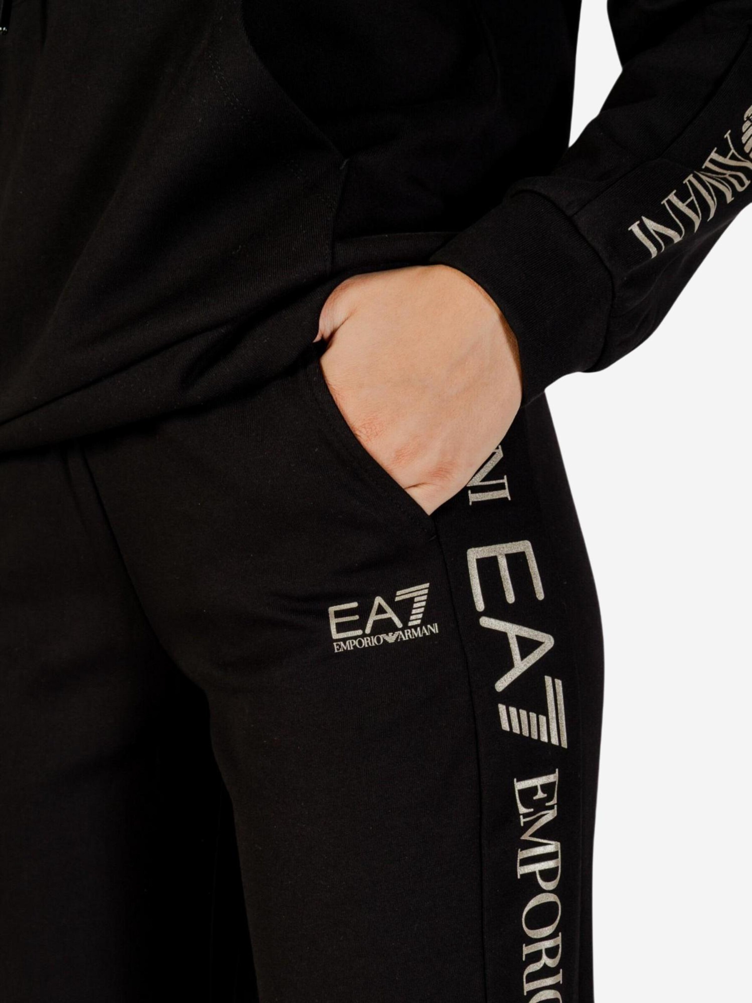 EA7 Emporio Armani Regular Sportbroek in Zwart