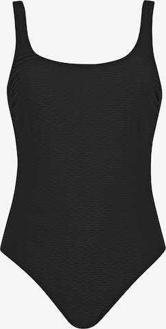 OLYMPIA Bustier Badpak in Zwart: voorkant