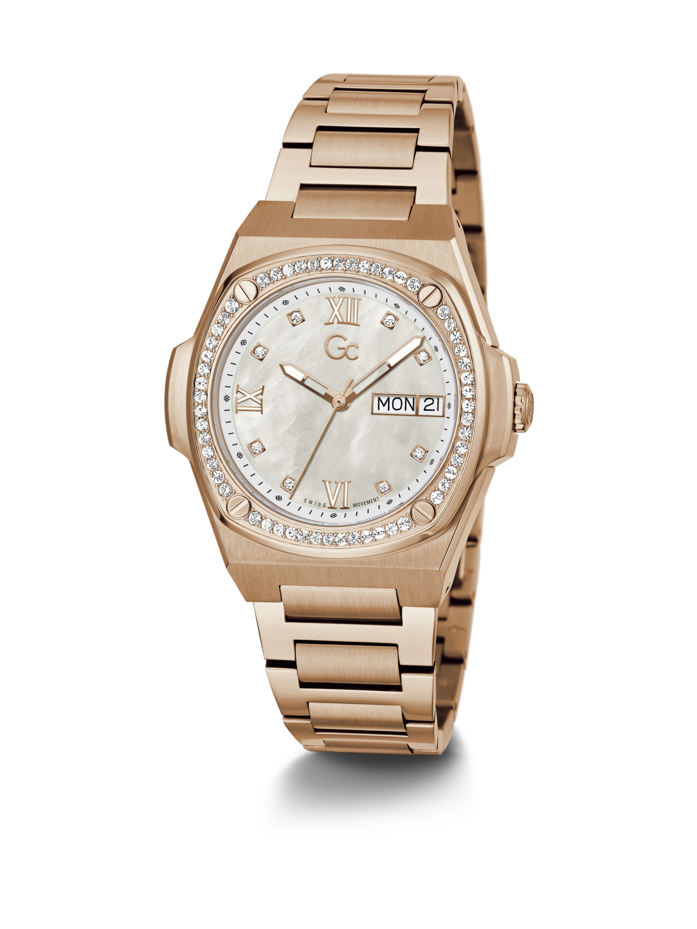 Gc Analog watch 'Gc Coussin Shape Lady ' in Gold
