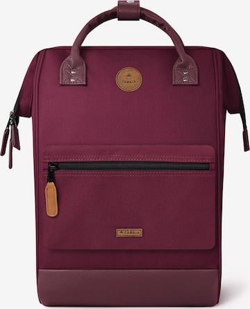 Cabaia Backpack 'Adventurer' in Red: front