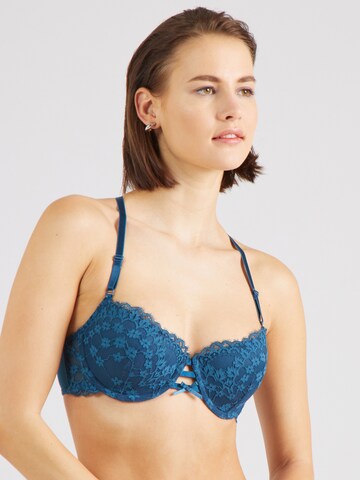 Hunkemöller Μπαλκονέ Σουτιέν 'Astrid' σε μπλε: μπροστά