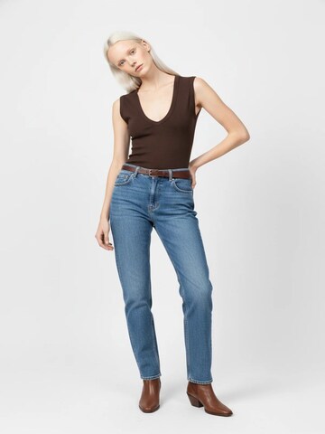 No Matter What Top in Braun: Vorderseite