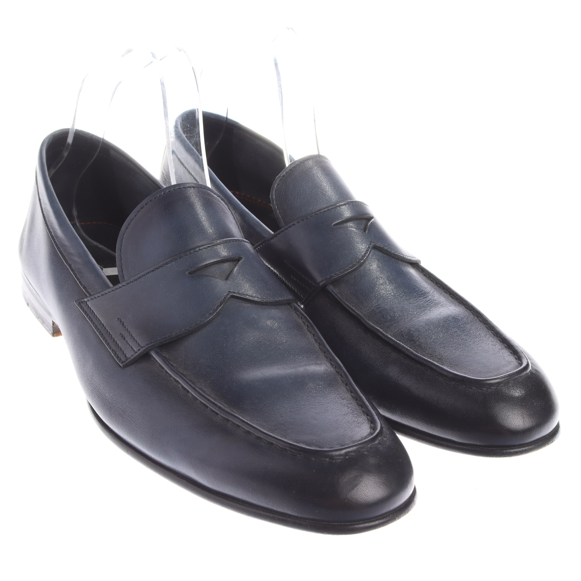 Santoni Halbschuhe 41,5 in Blau: Vorderseite