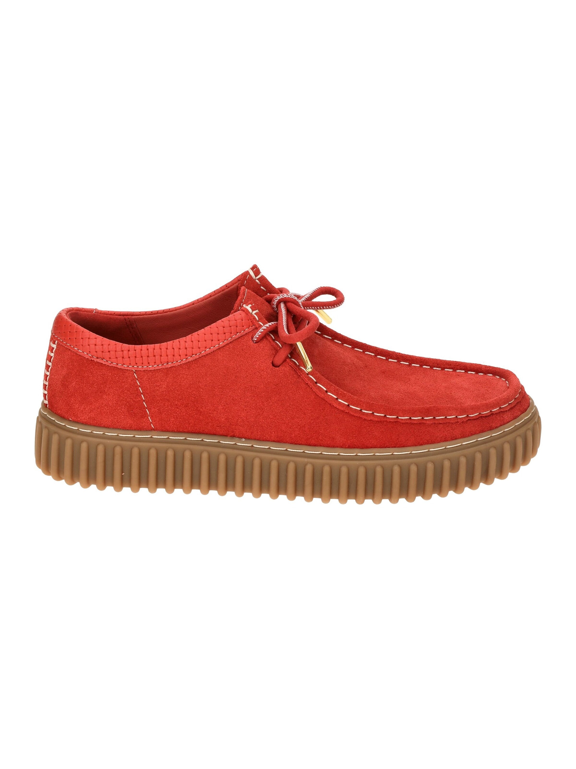 CLARKS Schnürschuh 'Torhill 26180908'‌‌‌‌‌‌‌‌ in Rot