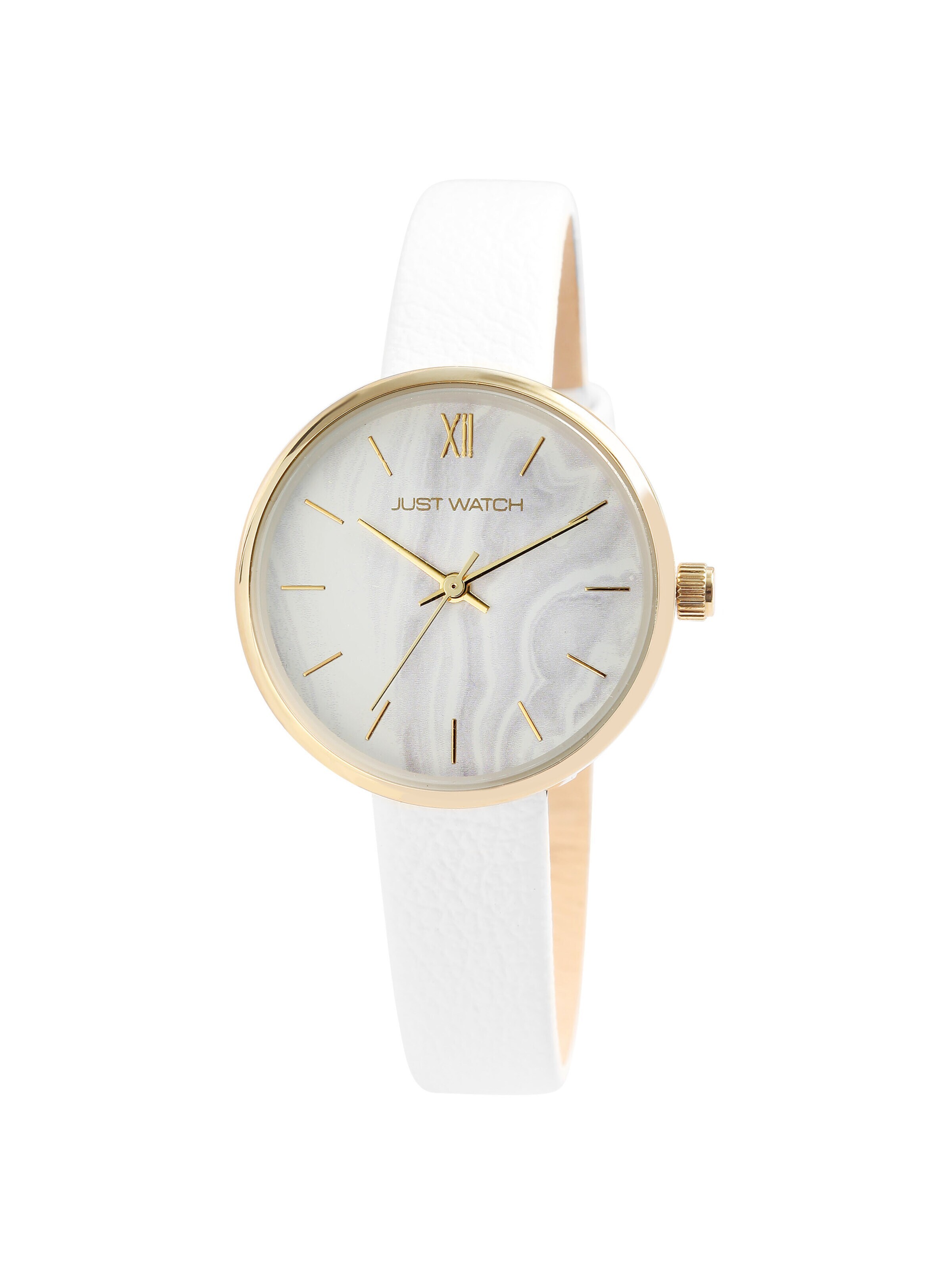 Just Watch Analog Watch 'Emilia, 3 ATM' in White: front