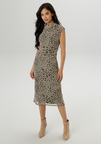 Aniston SELECTED Dress in Brown