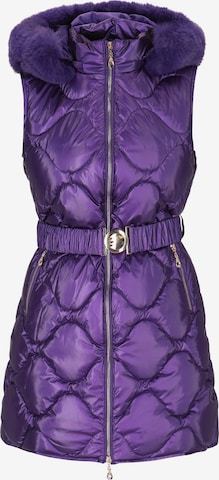 Gilet faina en violet : devant