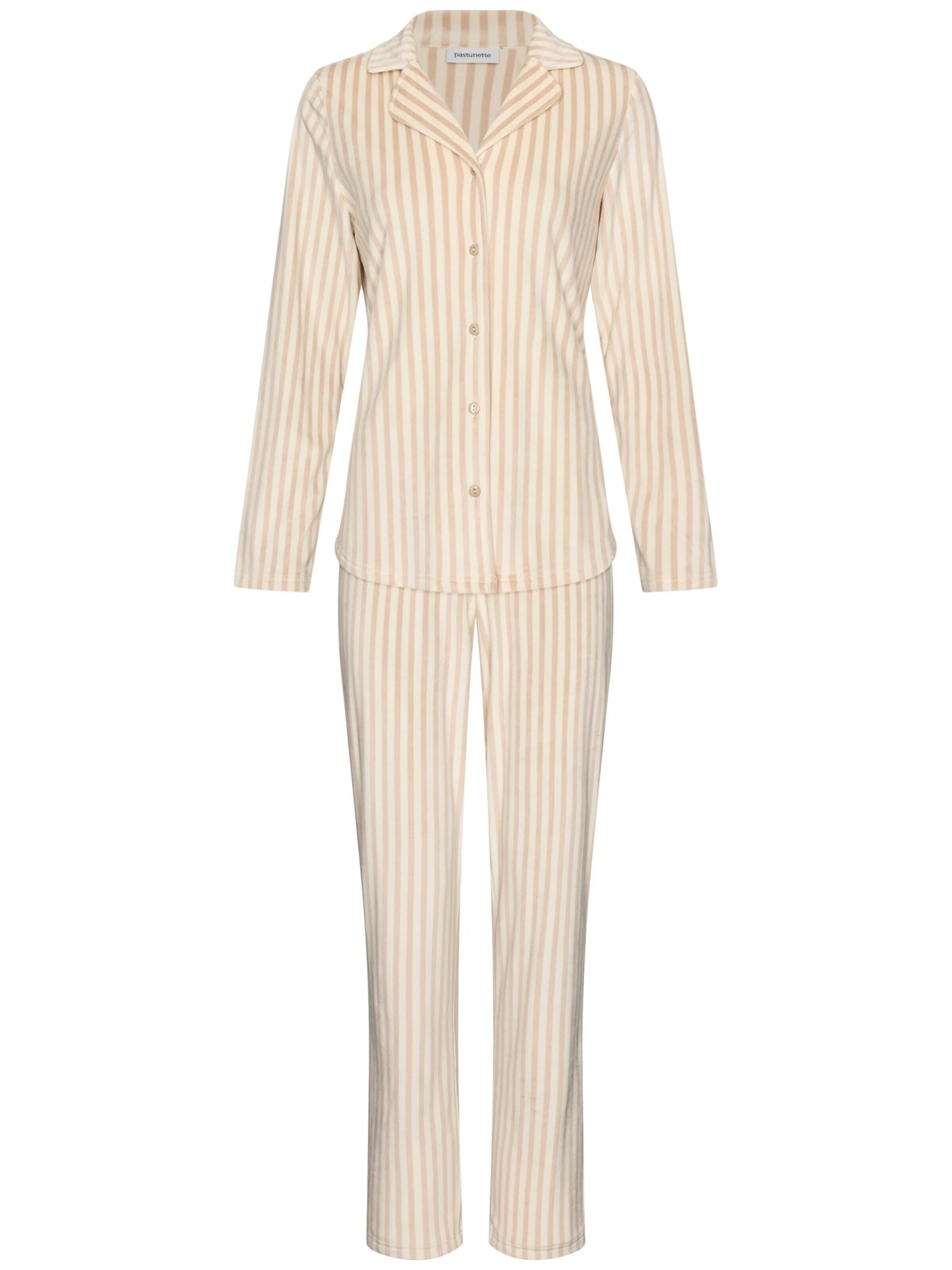 Pastunette Pyjama in Beige: voorkant