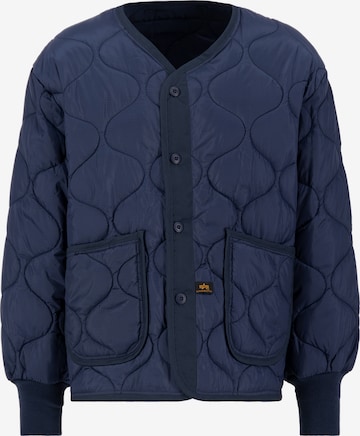 ALPHA INDUSTRIES Tussenjas 'Heritage' in Blauw: voorkant
