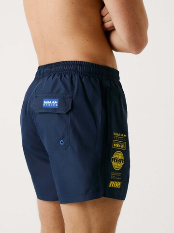 Red Bull Racing x Pepe Jeans Zwemshorts 'Red Bull Racing x Pepe Jeans Motor' in Blauw