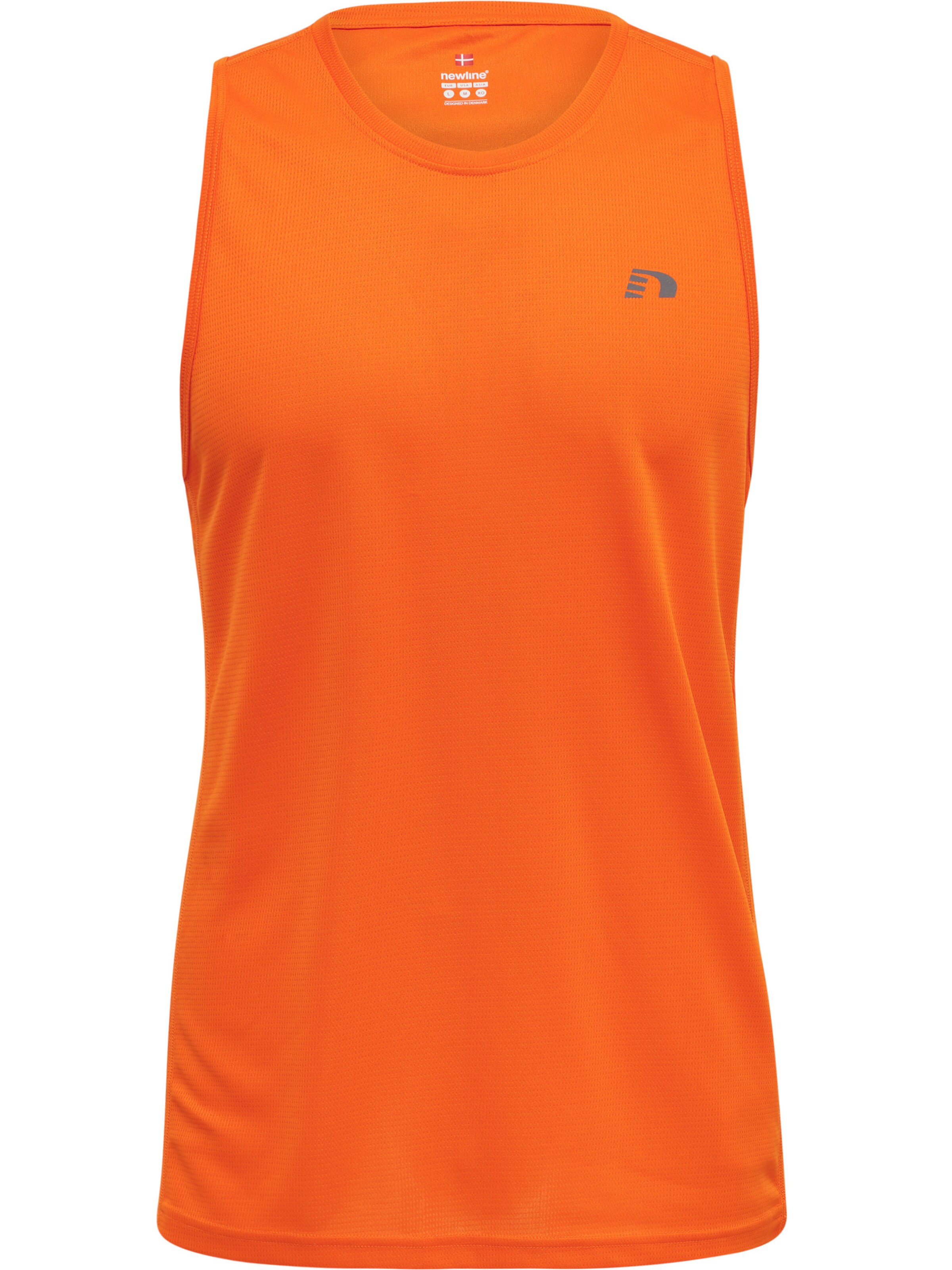 Newline Functioneel shirt in de kleur Donkergrijs / Oranje, Productweergave