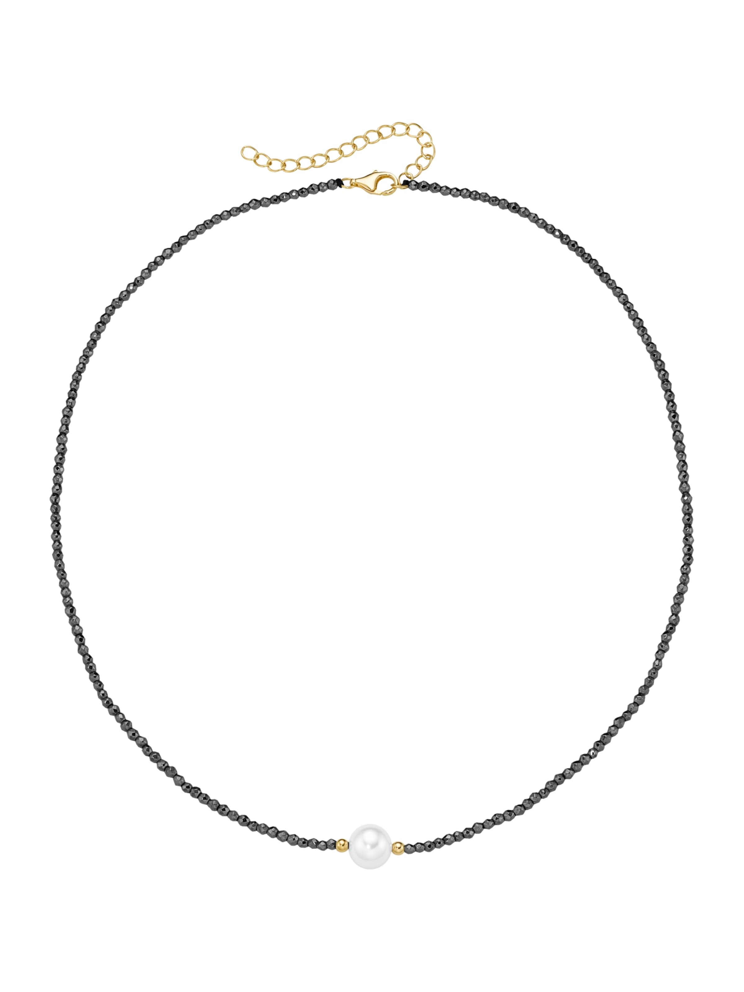 Collana di Smart Jewel in grigio: frontale