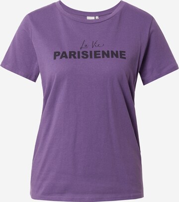 T-shirt 'CAMINO' ICHI en violet : devant