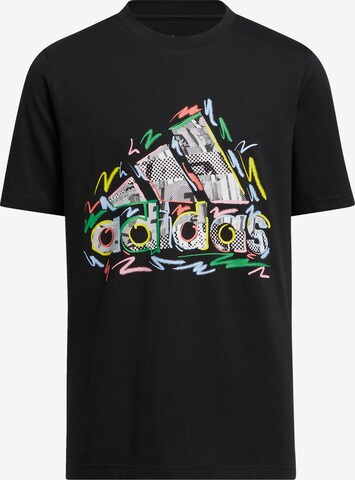 T-Shirt fonctionnel 'Pride' ADIDAS SPORTSWEAR en noir : devant