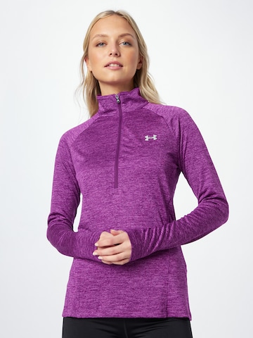 UNDER ARMOUR Funktionsshirt in Lila: predná strana