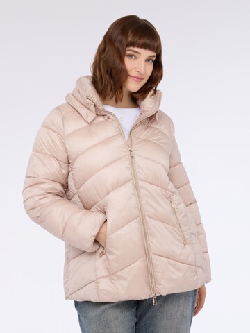 Fiorella Rubino Winter Jacket in Beige: front