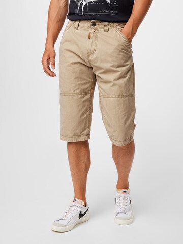 TOM TAILOR Regular Shorts 'Max' in Beige: Vorderseite