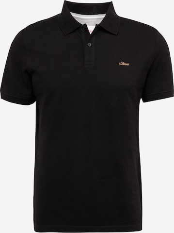 s.Oliver Poloshirt in Schwarz: predná strana