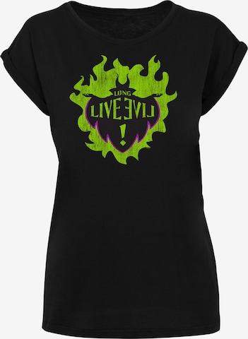 F4NT4STIC T-Shirt 'Disney The Descendents Maleficent Long Live' in Schwarz: predná strana