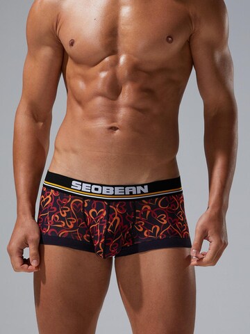 SEOBEAN Boxer shorts 'Love' in Brown: front