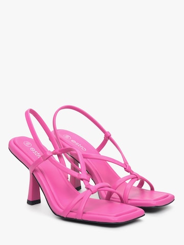 Estro Sandal '2238-2' in Pink: front