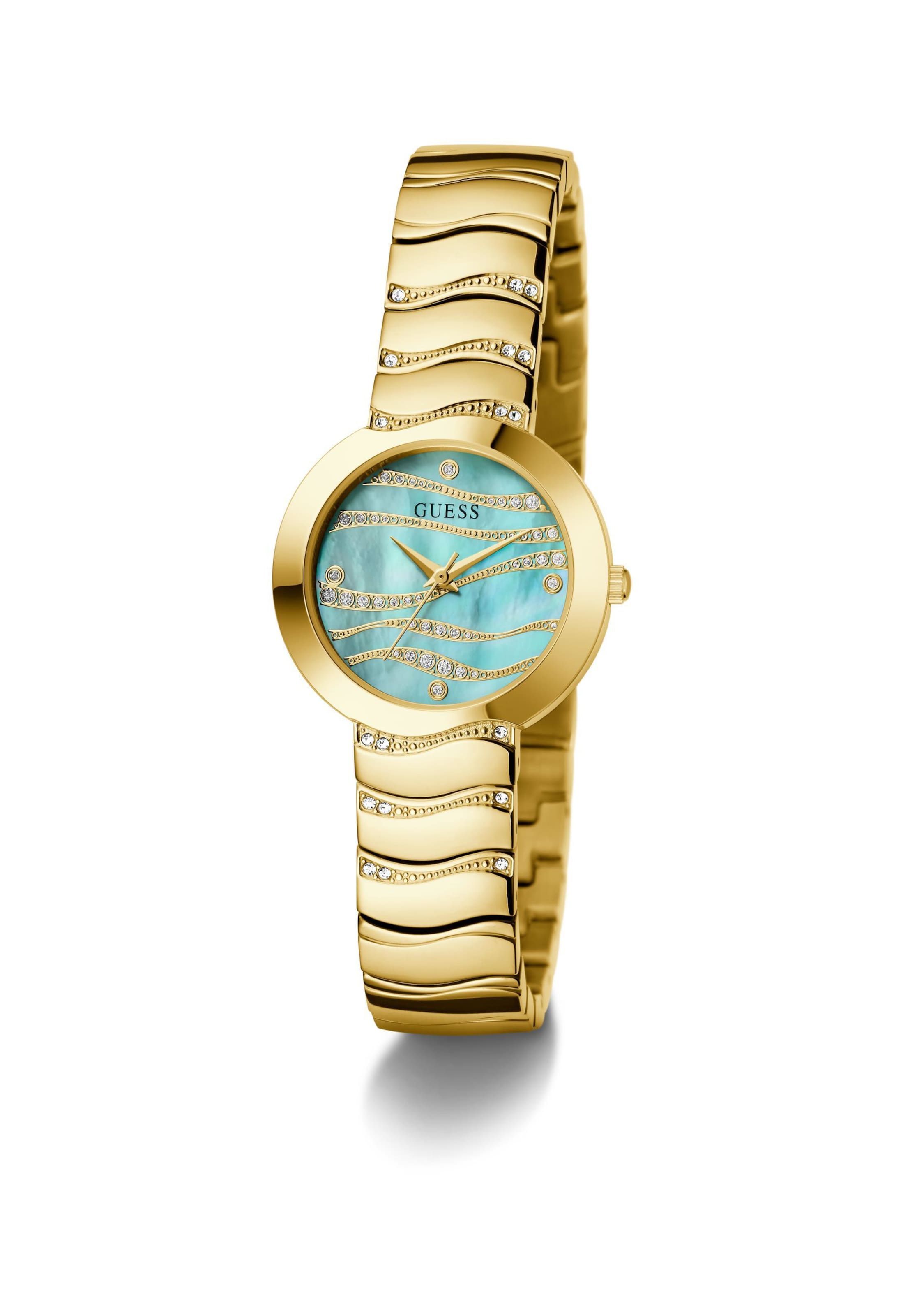 GUESS Uhr 'LAGUNA' in Gold: Vorderseite