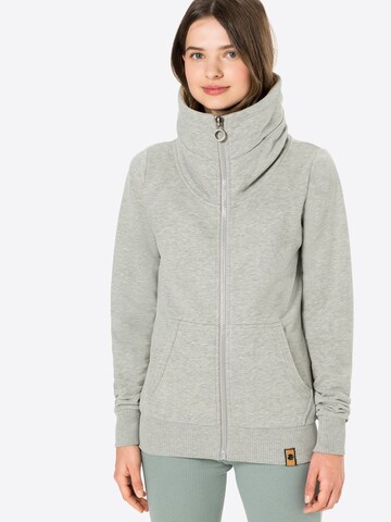 Fli Papigu Sweatjacke 'Beast Mode' in Grau: Vorderseite