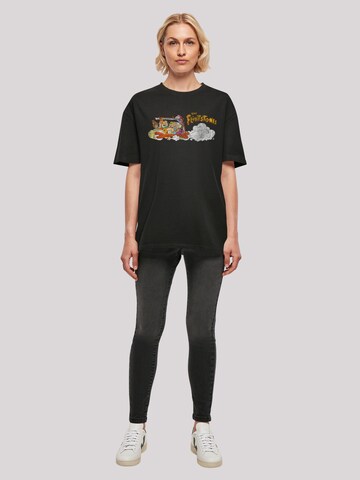 T-shirt oversize 'The Flintstones Family Car Distressed' F4NT4STIC en noir