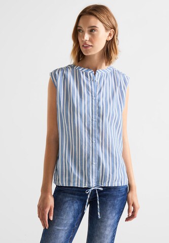 STREET ONE Blouse in Blue: front