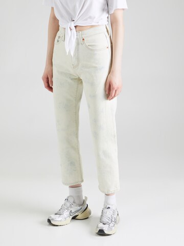 LEVI'S ® Regular Jeans '501® CROP' i beige: framsida