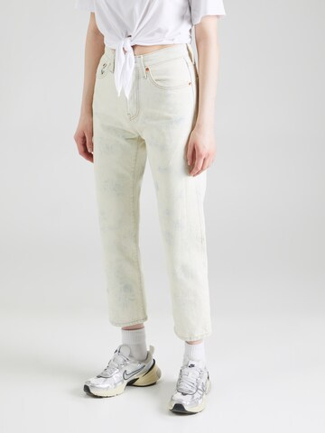 regular Jeans '501® Crop Jeans' di LEVI'S ® in beige: frontale
