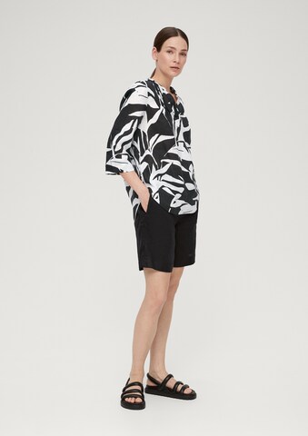 s.Oliver Blouse in Black