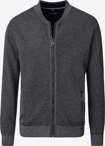 CASAMODA Knit Cardigan 'Basic' in Grey: front