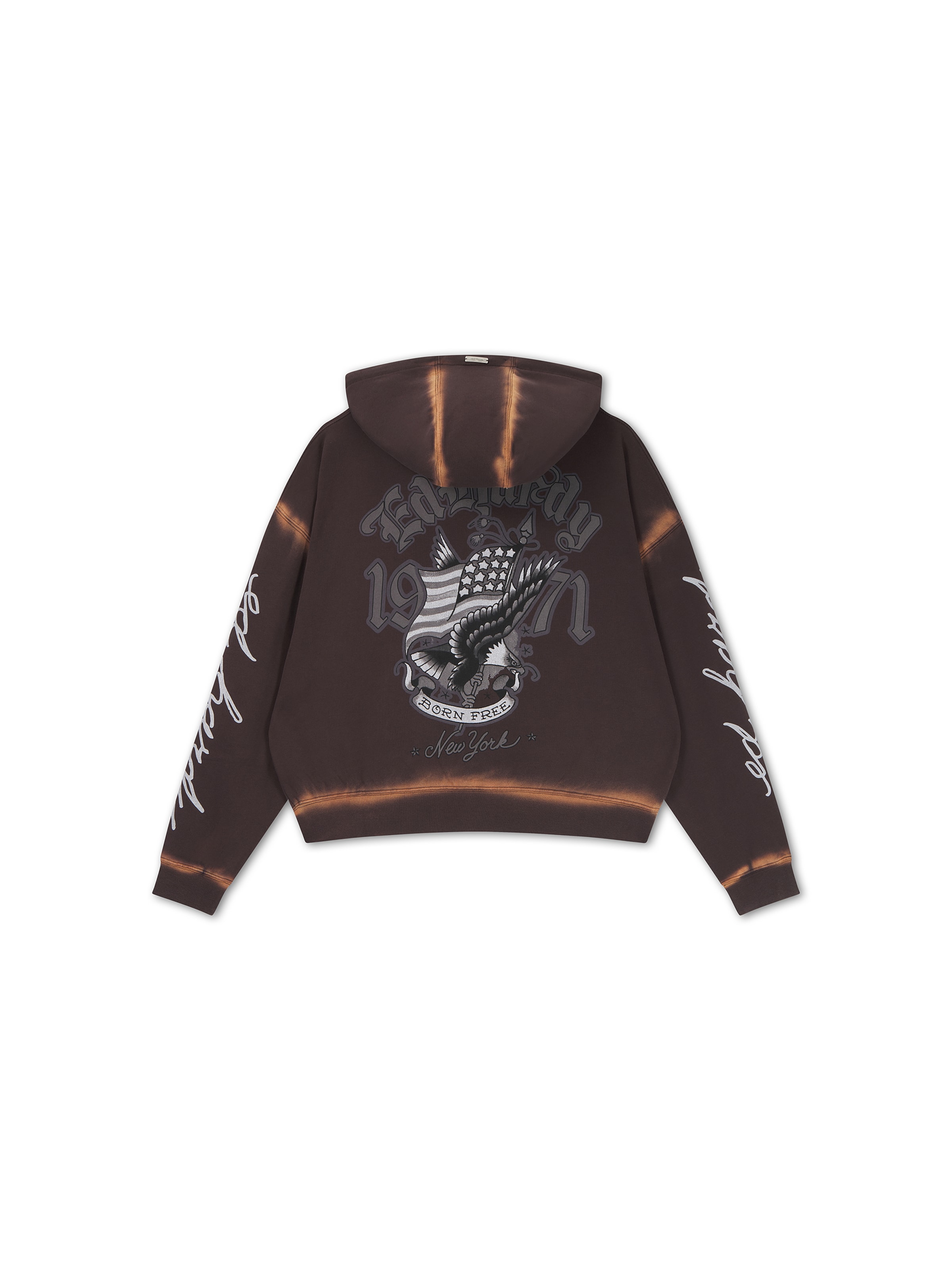 Ed Hardy Sweatjakke i brun: tilbage