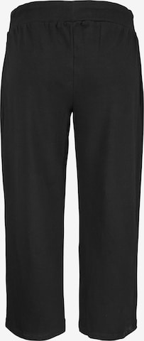 BEACH TIME Loosefit 7/8-Strandhose in Schwarz