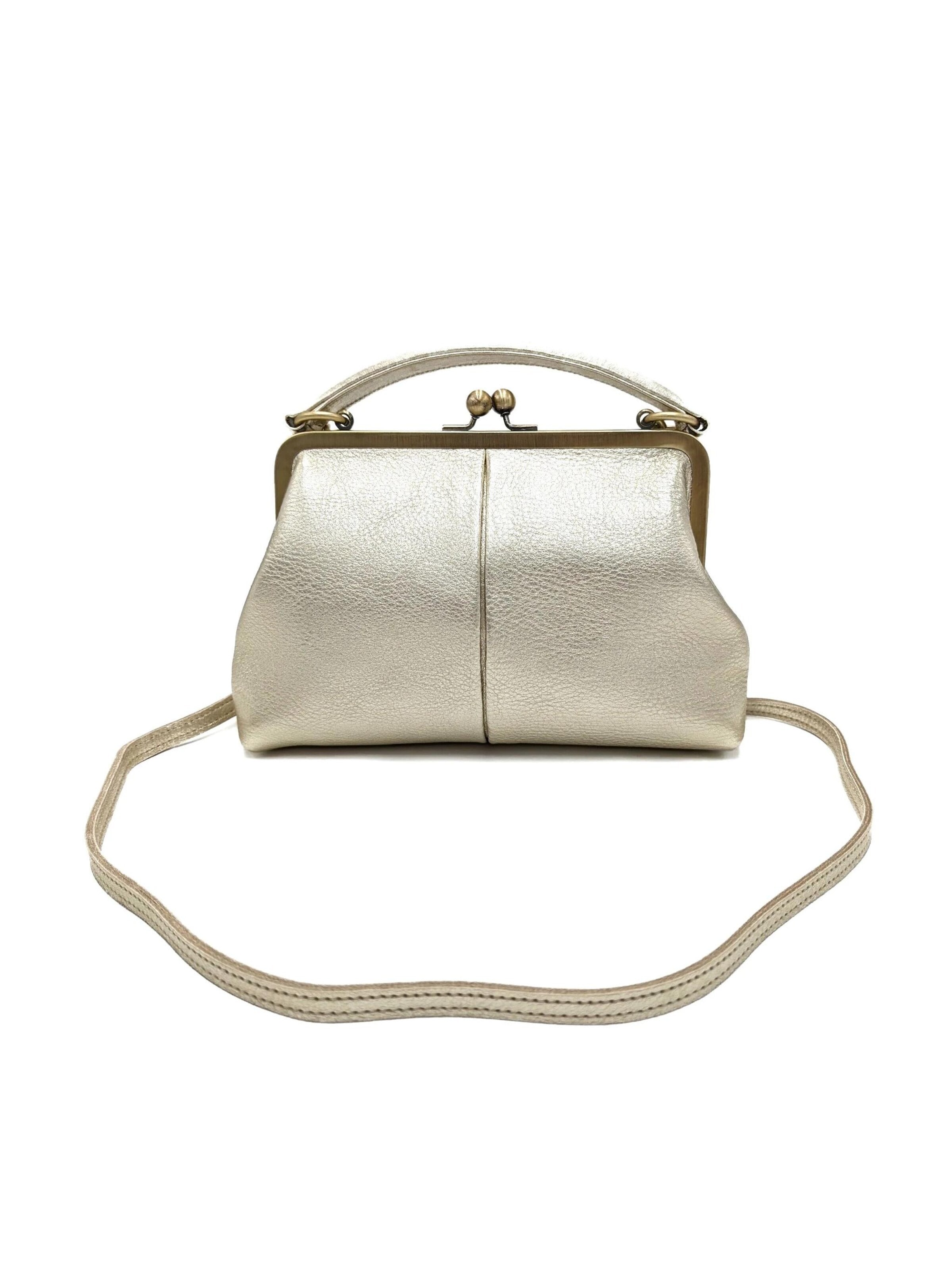 Sacs à main 'Kleine Olive – Leder Handtasche & Umhängetasche' Taschenkinder en or