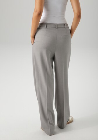 Aniston CASUAL Wide leg Pleated Pants in Grey