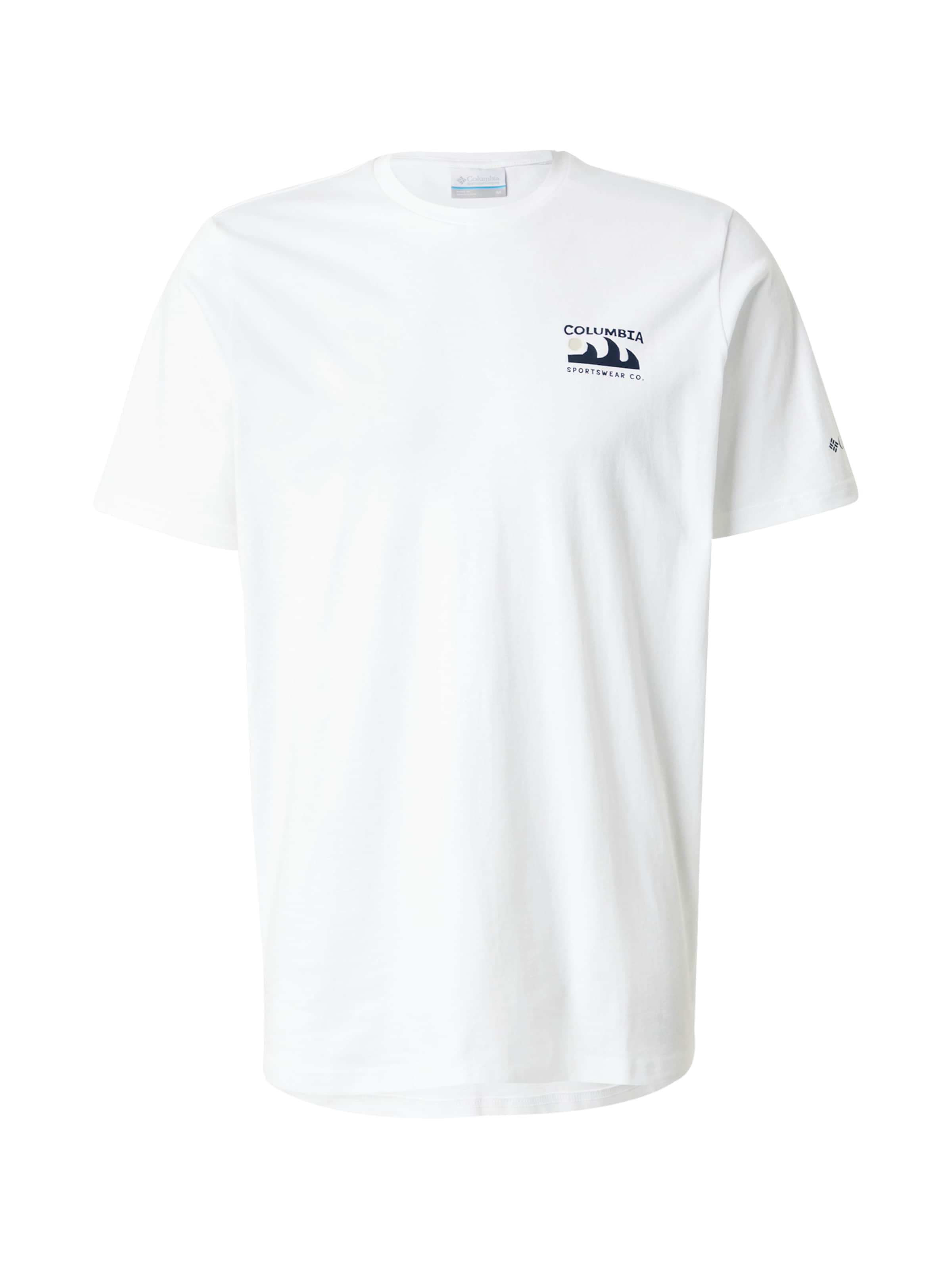 COLUMBIA Функциональная футболка 'Explorers Canyon' в Белый: спереди